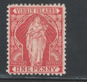 Virgin Islands 1899 St Ursula with Sheaf of Lillies 1p Scott # 22 MH