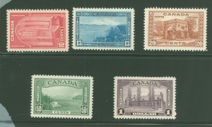 Canada #241-245  Single (Complete Set)