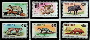 PHILIPPINES Sc 1403-8 NH ISSUE OF 1979 - ANIMALS