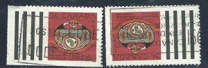 Can #1297   (2)   used VF 1990 PD