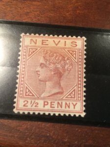 Nevis Scott # 24 Mint Stamp Catalog $125 Hinged Scarce Stamp From Hard Country!