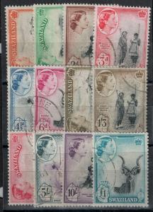 Swaziland 1956 SC 55-66 Used Set CV $110