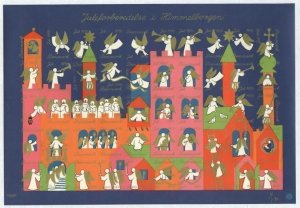 Denmark. 1970 Christmas Sheet MNH. Imperforated. Angels