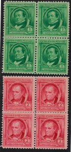 859-860 Mint,OG,NH... Blocks of 4... SCV $2.00