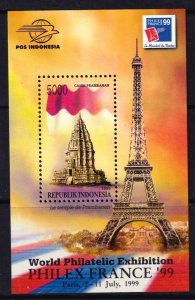 Indonesia 1999 PhilexFrance Exhibition Mint MNH Miniature Sheet SC 1858