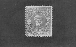 COCHIN -INDIA FEUDATORY STATE 79a USED CV $8.00 BIN $3.25