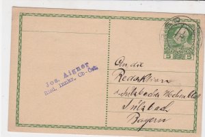 Austria 1910 to Bayern  Stamp Card ref R 19543