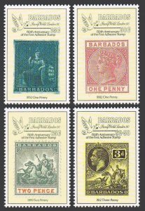 Barbados 777-780, MNH. Michel 747-750. Stamp World LONDON-1990. Stamps.