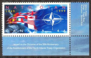 Canada 1999 NATO 50 Years Flags Mi. 1876 MNH