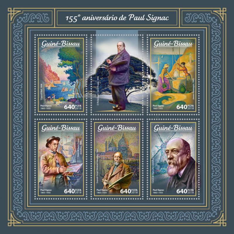 Z08 IMPERF GB18108a Guinea Bissau 2018 Paul Signac MNH ** Postfrisch