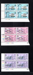 British Antarctic Territory#76-81,  Blocks of 4, VF, MNH, CV $11.20  ...0790035