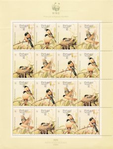 AZORES  388A   MNH   WORLD WILDLIFE FULL SHEET