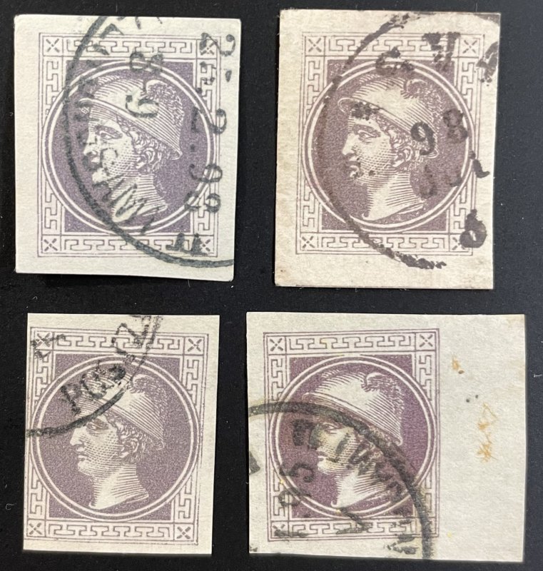 Austria #P9B Used (LOT of 4 examples) c1867-1876 [R791]