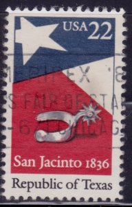 United States, 1986, Republic of Texas, 22c, sc#2204, used**