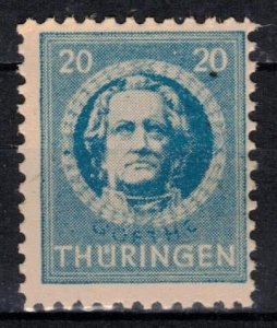 Germany - Russian Zone - Thuringia - Scott 16N7 MNH (SP)