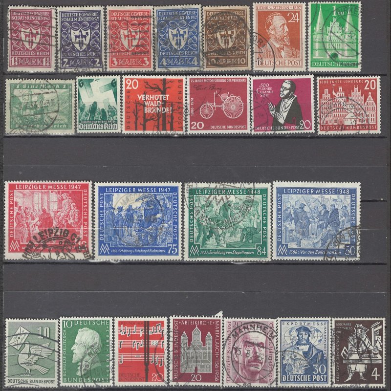 COLLECTION LOT OF #1032 GERMANY 24  STAMPS 1922+ CV+$41