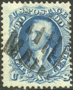 #72 VF USED WITH FANCY BLACK CANCEL CV $600.00 BP3039