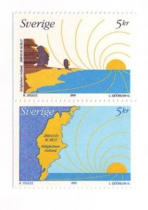 Sweden Sc 2365-2366 1999 Milllennium stamp set mint NH