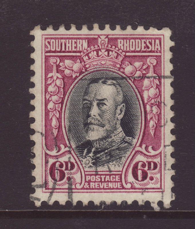 1933 Southern Rhodesia 6d Perf 11½ Fine Used SG20a