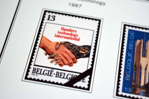 COLOR PRINTED BELGIUM 1976-1999 STAMP ALBUM PAGES (94 illustrated pages)