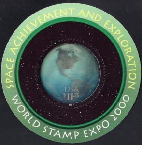 #3412 $11.75 Dollar Space Achievement, mint OG NH XF