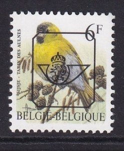 Belgium  #1627  MNH  1996  birds 6f  pre cancelled tarin des aulnes