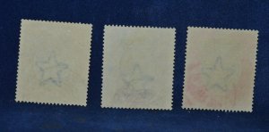 India Scott #95-97 used  Watermark #39