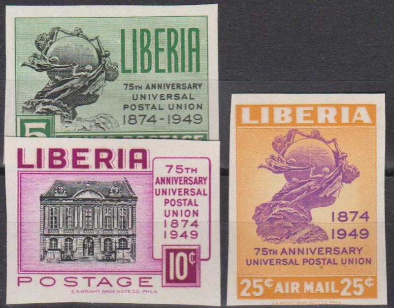 Liberia #330-1, C67 MNH F-VF Imperf CV $3.25 (V139)