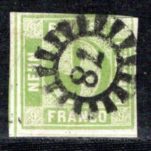 German States Bavaria Scott # 6, used