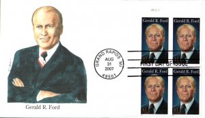 #4199 Gerald R. Ford Plate Edken FDC