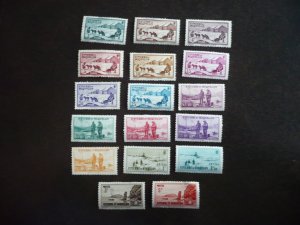 Stamps-St. Pierre Miquelon - Scott# 172-202 - Mint Hinged Part Set of 17 Stamps