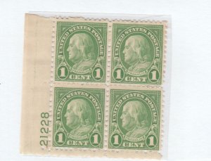 us 632 plate block of 4