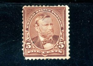 USAstamps Unused FVF US 1895 Bureau Issue Grant Scott 270 MHR Faults 