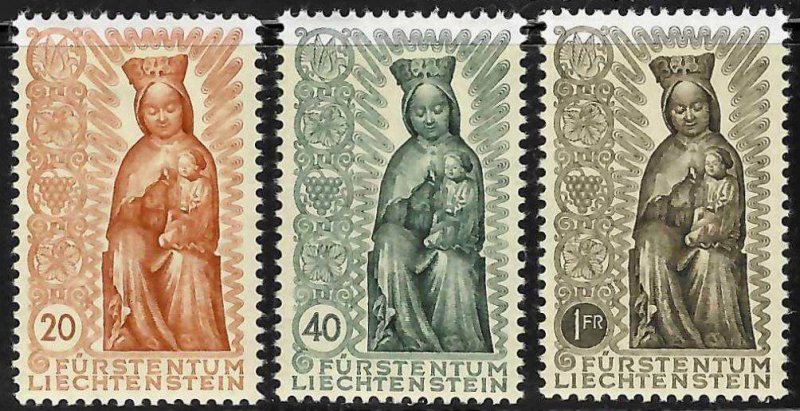 Liechtenstein #284 to 286 + 329 to 331 Mint VF NH -- Choice set