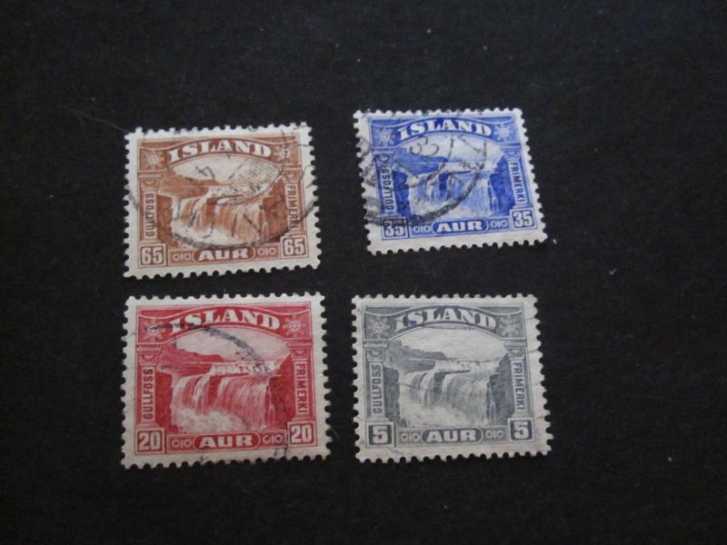 Iceland #170-72,174 Used - WDWPhilatelic (XE)  