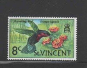 ST. VINCENT #286 1970 7c HUMMINGBIRD MINT VF NH O.G