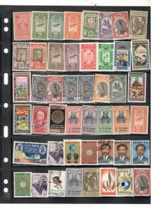 ETHIOPIA COLLECTION ON STOCK SHEET MINT/USED