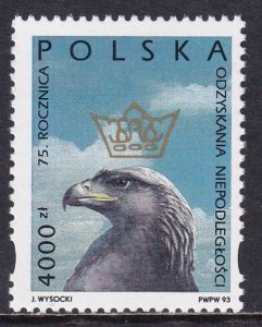 Poland 1993 Sc 3179 Eagle Crown Stamp MNH