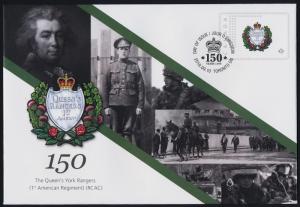 Canada S113 pre-paid Commemorative envelope - Queen's York Rangers