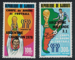 Djibouti World Cup Football Championship Argentina Winners 1978 MNH SG#737-738