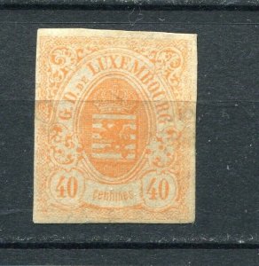 Luxembourg 1859-4 Sc 12 MH CV $1200 Coat of arms 2437