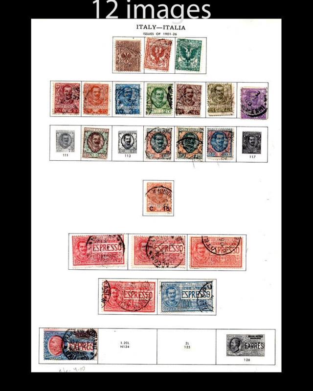 VINTAGE: ITALY 1901-34 MOSTLY USD LH SCOTT #  ASST LOT $875 LOT #VSW1901