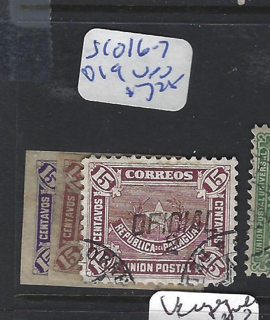 PARAGUAY  (P1008B)  OFFICIAL SC O16-7, 019  VFU