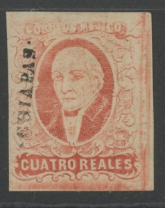 Mexico 4 * mint og HR cv $175 CHIAPAS ovpt. (2210 14)