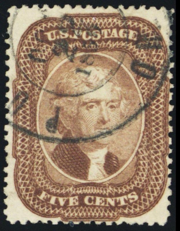 29, Used 5¢ VF Well Centered For Issue Cat $350.00 - Stuart Katz