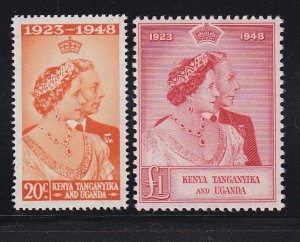 Kenya T&U 92 & 93 VF-MNH set Silver Wedding  scv $ 45 ! see pic !