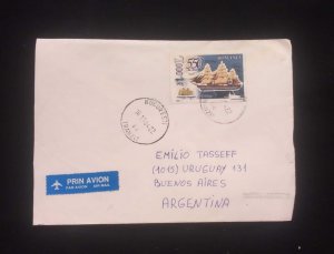 C) 2004. ROMANIA. FDC. SENT TO ARGENTINA. STAMPS OF 550 YEARS OF AMERICA