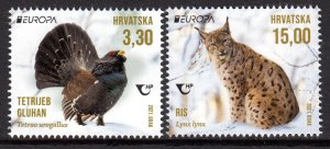 CROATIA 2021 EUROPA CEPT BIRD LYNX ANIMALS