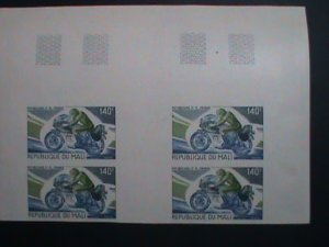 ​MALI STAMP 1976 SC#268 WORLD FAMOUS MOTORCYCLES -MNH PROOF-BLOCK OF 4-VF