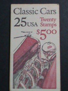 ​UNITED STATES 1988 SC#2385a-CLASSIC CARS 2 COMPLETE SETS OF 5  IN BOOKLET MNH